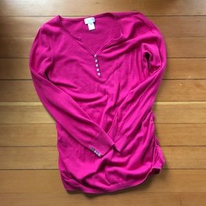 Pink maternity sweater